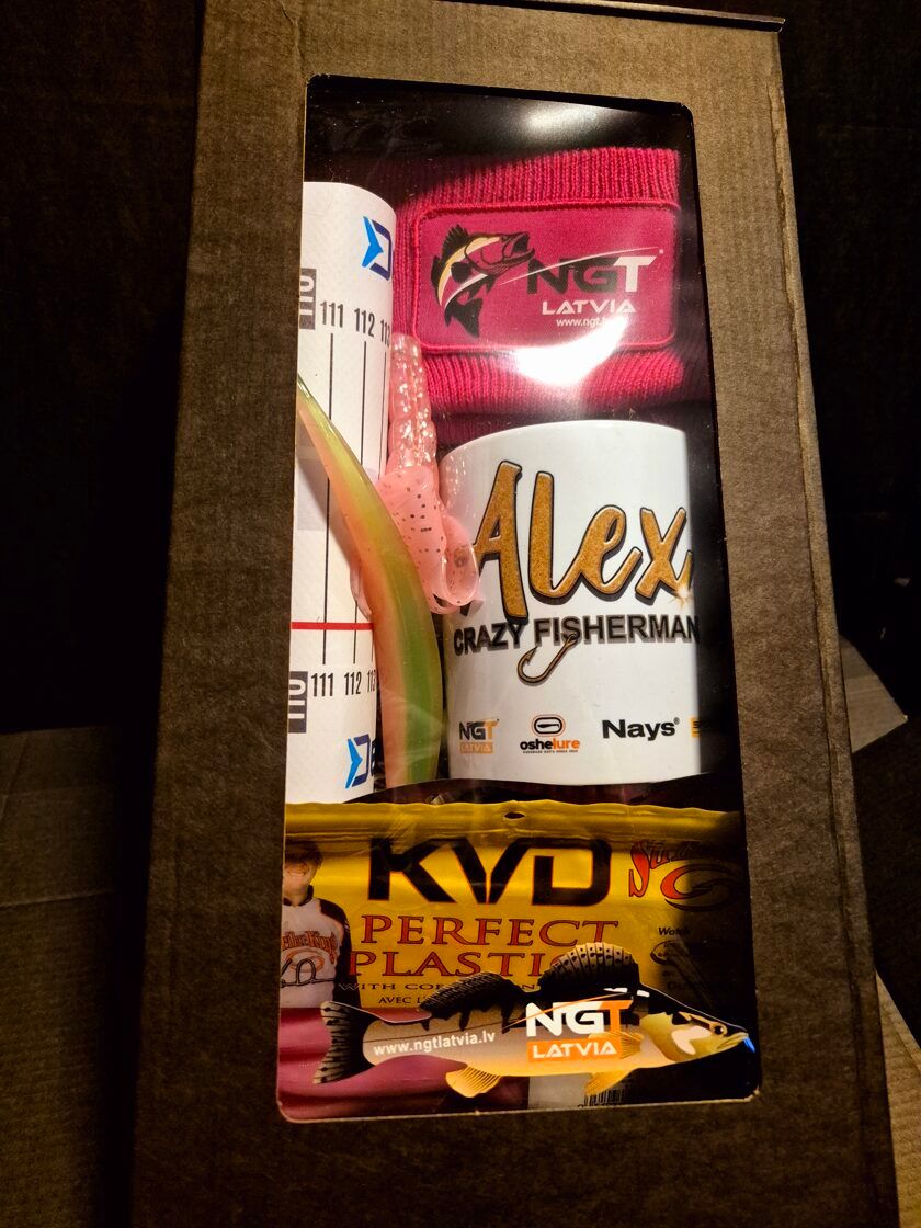 ROZĀ Dāvanu Kaste no Alex Crazy Fisherman "Asaris+Zandarts"