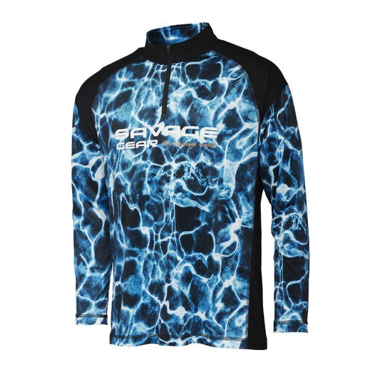 SAVAGE GEAR MARINE UV LONG SLEEVE TEE SEA BLUE / Krekls ar garām piedurknēm