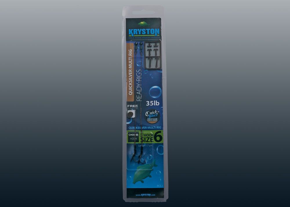 KRYSTON Multi-Rig „Quicksilver“, Gatavā multi daudzfunkcionāla pavada - 2gab