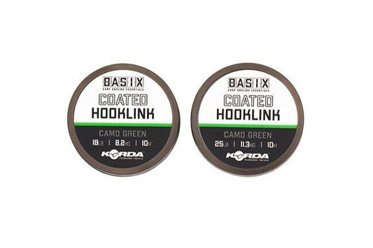 KORDA Basix Coated Hooklink, pavadmateriāls ar pārklājumu / 10m