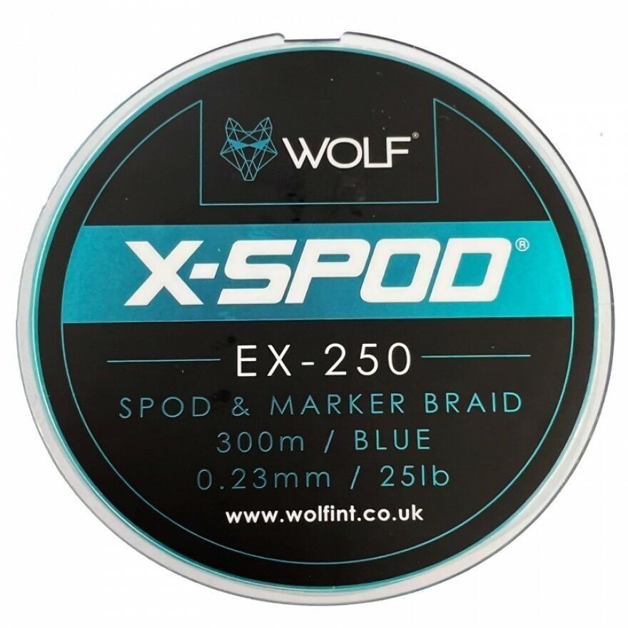 Braided line WOLF X-SPOD EX-250 Spod & Marker Braid 300m, 0.23mm / 25lb