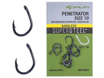 KORUM SUPERSTEEL PENETRATOR HOOKS, Āķi - dažādi izmēri