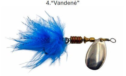 Rotiņš Anglertails 8cm / 5g - Roku darbs