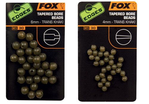 FOX EDGES CAMO TAPERED BORE BEADS,  Gumija lodītes kamuflāžas