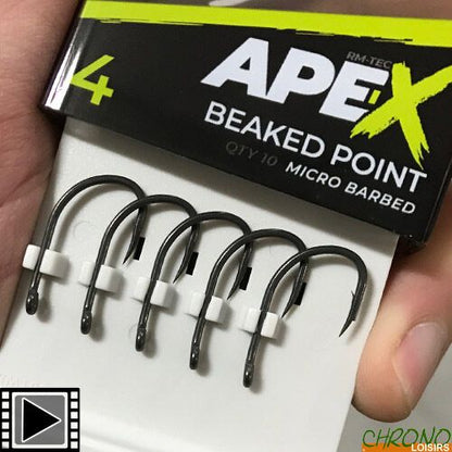 Ridge Monkey Ape-X Beaked Point Hooks,  Āķi ar izliektu galu