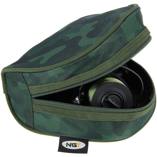 NGT Standard Reel Case Camo - Padded Reel Case , Standarta spoļu soma ar polsterētu oderi Camo
