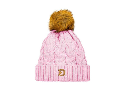 Delphin Women's winter hat / Siltā ziemas cepure ar vilnu rozā krāsā dāmām