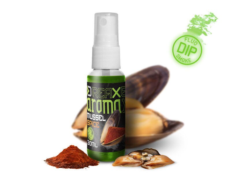 Atraktants Dip spray Delphin AromaX / Mussel-Spice