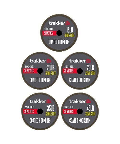 Trakker SEMI STIFF COATED HOOKLINKS, Pavadmateriāls ar vidēji cietu pārklājumu