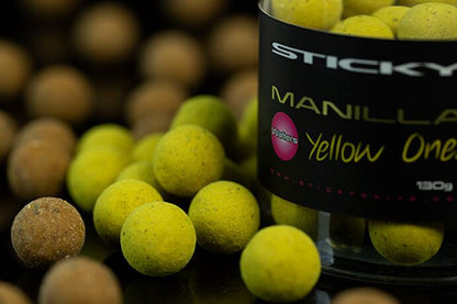 STICKY MANILLA Yellow ONES WAFTERS, Dzeltenas Vaniļas puspeldošās boilas jeb Vafteri
