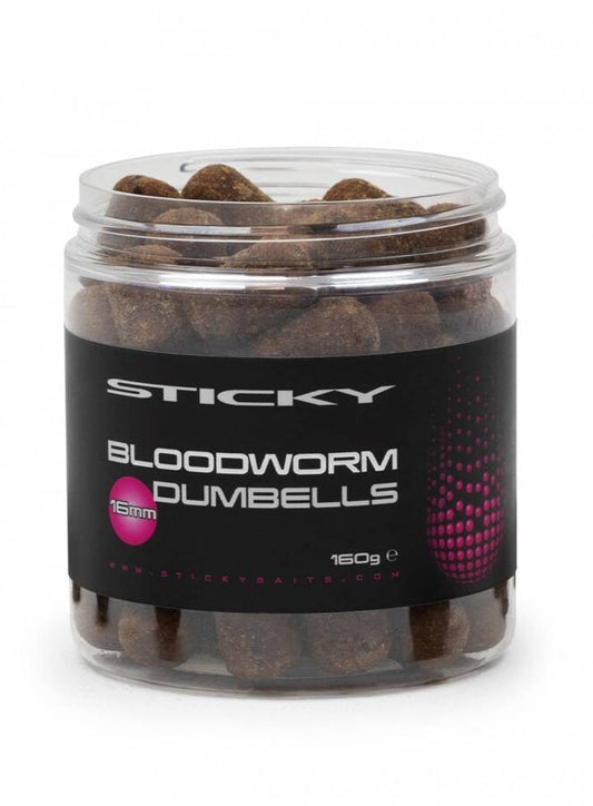 STICKY BLOODWORM DUMBELLS, Motiļa Cilindra formas boilas