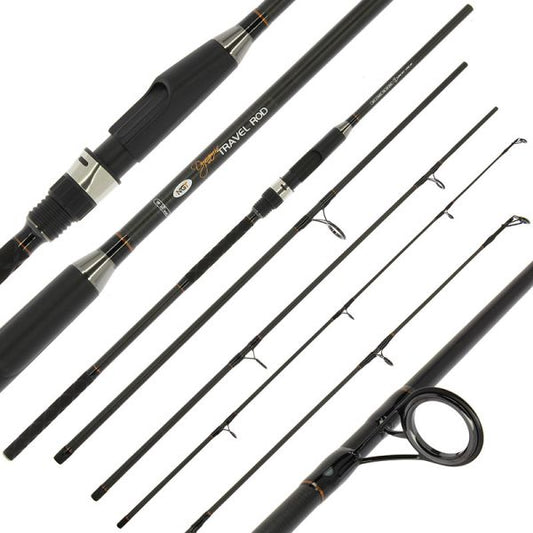 NGT Dynamic Travel - 9ft, 4pc Travel Rod Karbona 4 daļīga makšķere ceļojumiem 2.7m un 20-50gr tests