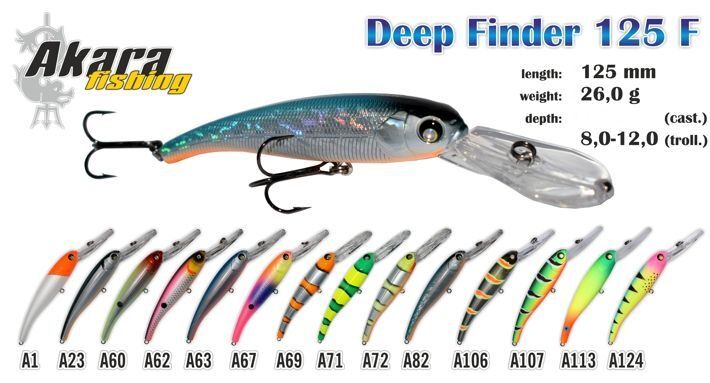 AKARA Deep Finder 125 F (125mm, 26g, 8-12m)