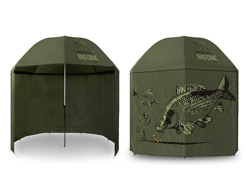 Lietussargs Delphin Fishing umbrella with sides BigONE CARP