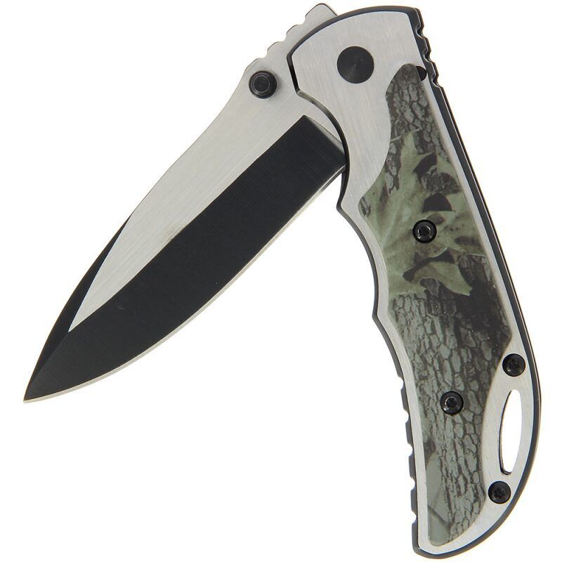 Anglo Arms Two Tone Camo lock knife, Atveramais slēdzamais nazis - 2 toņu kamuflāžas