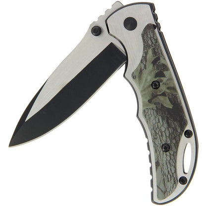 Anglo Arms Two Tone Camo lock knife, Atveramais slēdzamais nazis - 2 toņu kamuflāžas