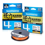 Braided Line SHIMANO Kairiki 4 - 300m Orange