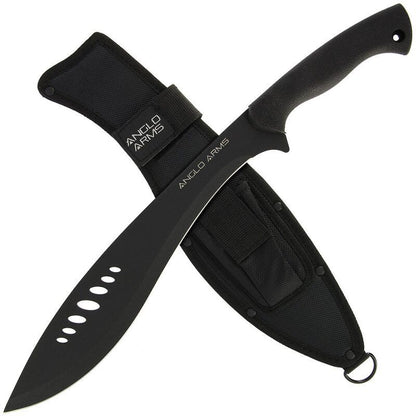 Anglo Arms Kukri stila 50cm melna mačete ar gumijas rokturi