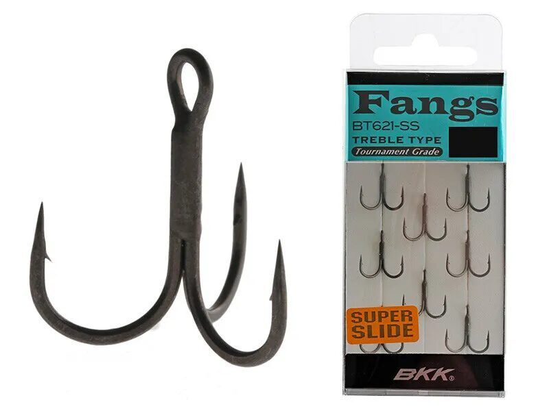 BKK Fangs 21-SS / BT621-SS Treble Hooks , Trīsžuburu āķi