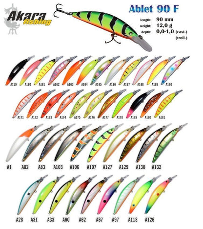 Vobleris AKARA «Ablet» 90 F ( 12 g, 90 mm)