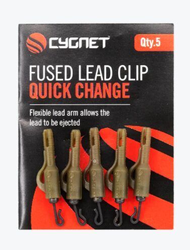 CYGNET FUSED LEAD CLIP - QUICK CHANGE, Svina klipsis ar ātri maināmo griezuli
