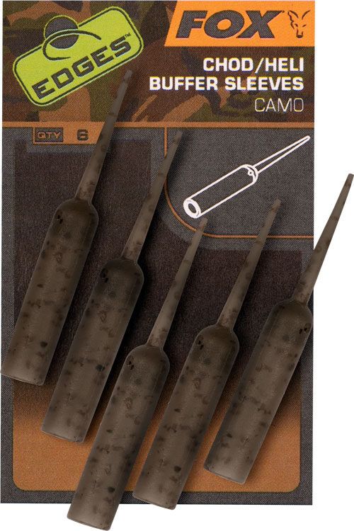FOX Chod/Heli buffer sleeves - Camo, Trans Khaki , Heli un chod sistēmu gumijas