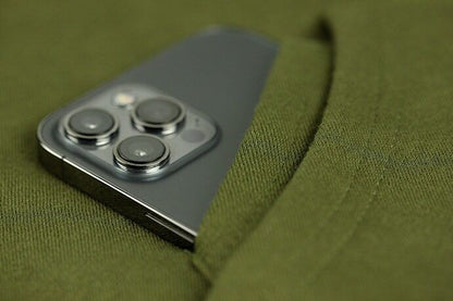 STICKY DARK GREEN PULLOVER HOOD, Zaļa kapučjaka