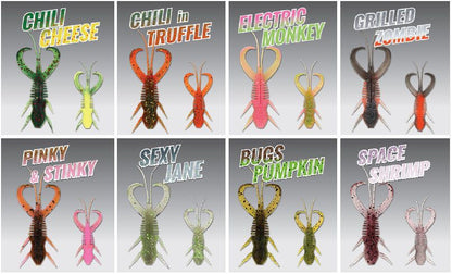 Monkey Lures Craby Lui 7,5cm , Gumijas mānekļi - krabji - 6gab