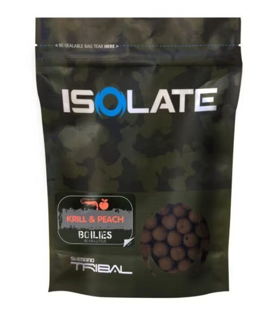 Boilas Shimano Bait Isolate Boillie Krill Peach 15mm - 1kg