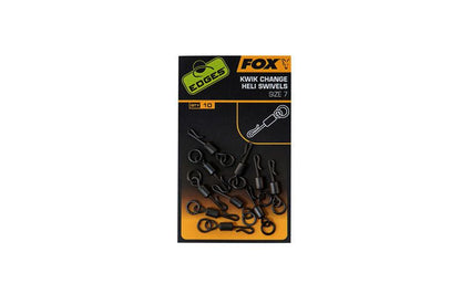 FOX EDGES KWIK CHANGE HELI SWIVELS SIZE 7 and 10, Ātri maināmi Heli griezuļi