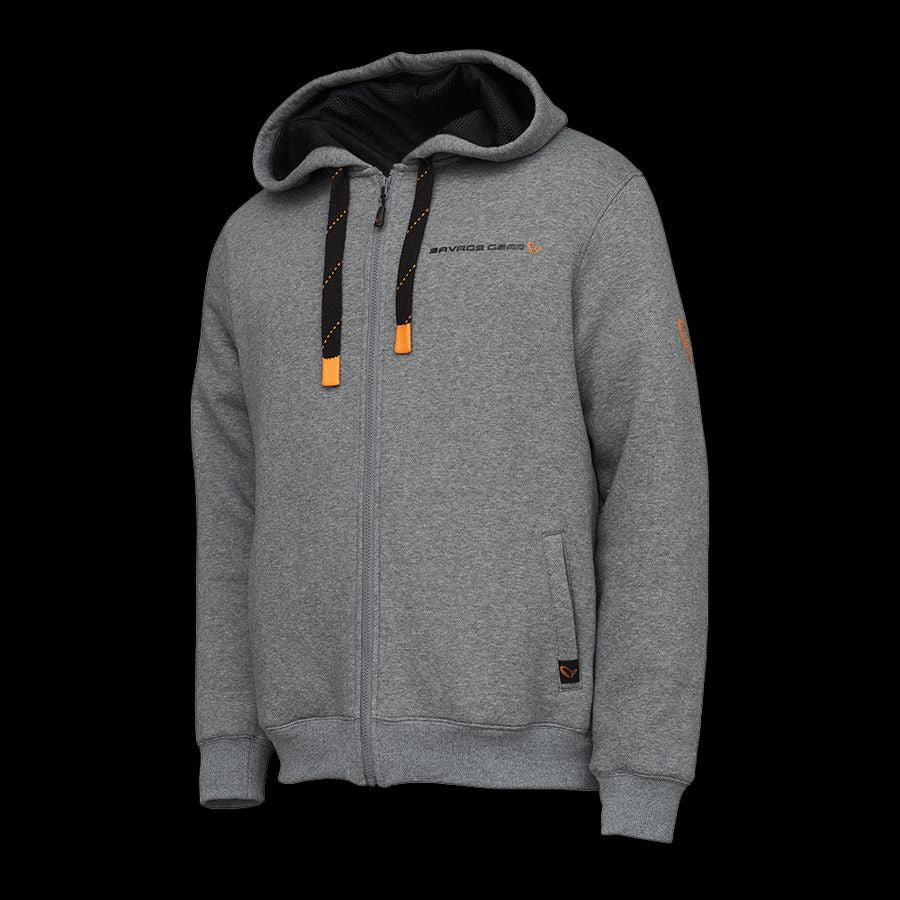 SAVAGE GEAR CLASSIC ZIP HOODIE GREY, Pelēka kapučjaka ar rāvējslēdzēju
