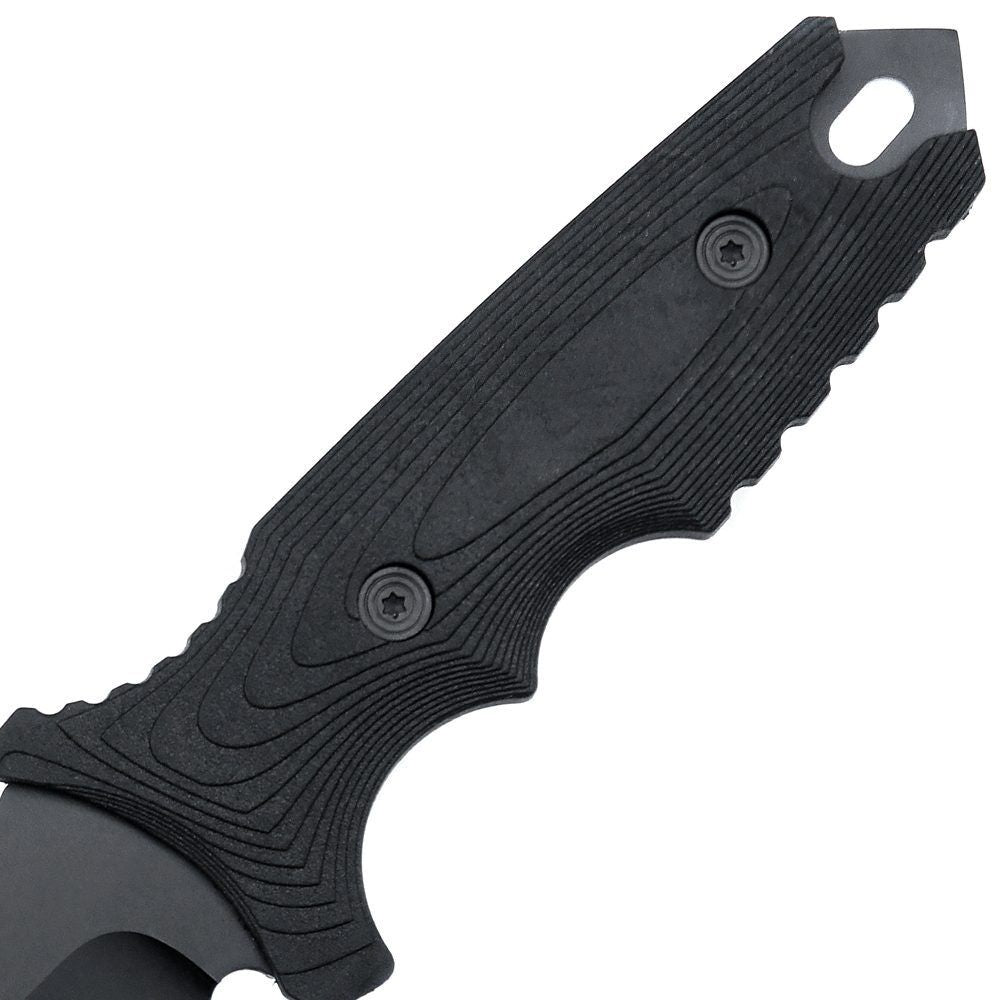 Anglo Arms Fixed Blade Knife 892, 10'' melns medību nazis ar gumijas rokturi