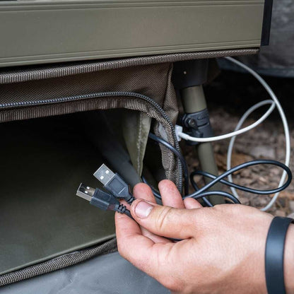 AVID DOUBLE DECKER BIVVY ORGANISER, Divu stāvu telts galdiņš ar plauktiem