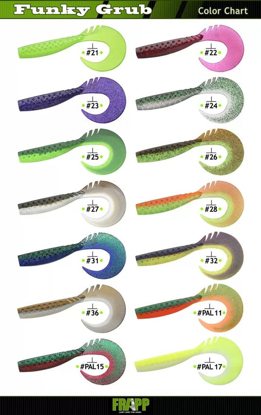 Frapp Funky Grub 10'' / Gumijas māneklis 25cm , 86g