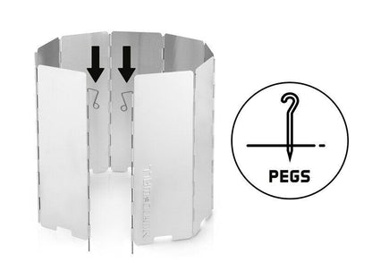 Metāla vēja aizsargs gāzes plītij Delphin WindWALL