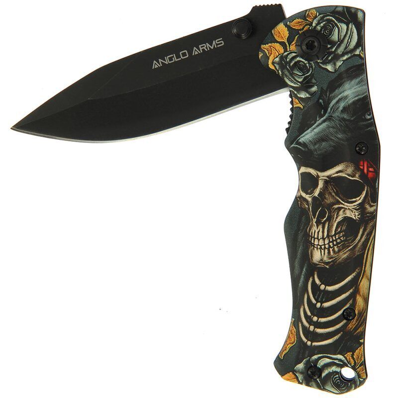 Anglo Arms Skull n Roses 3D Print,  Lock tipa atveramais nazis ar galvaskausu un rozēm