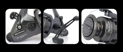 SHIMANO Baitrunner DL 2500 FB Front Drag, Karpu un fīdera spole ar baitrunner
