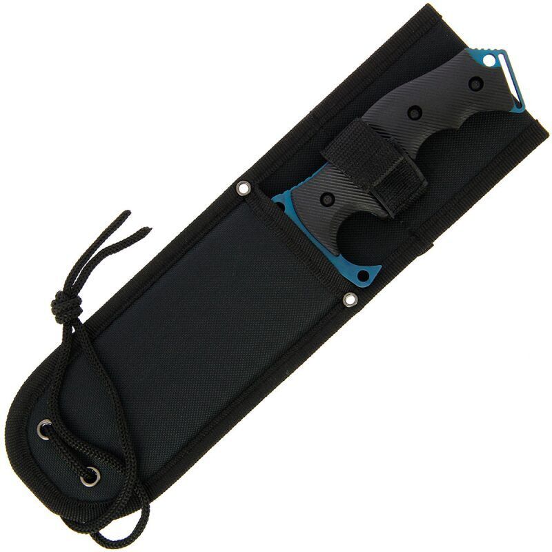 Medību un izdzīvošanas nazis ar zilu asmeni, Fixed Blade Blue Knife