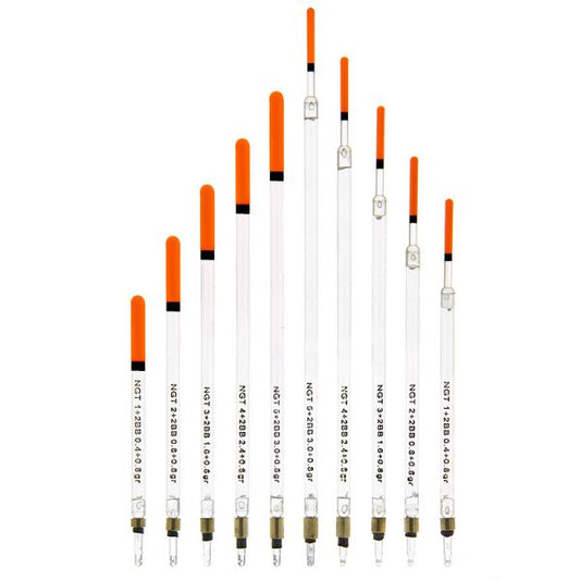 NGT Assorted Loaded Waggler Floats, Pludiņi ar atsvariem 10 veidu