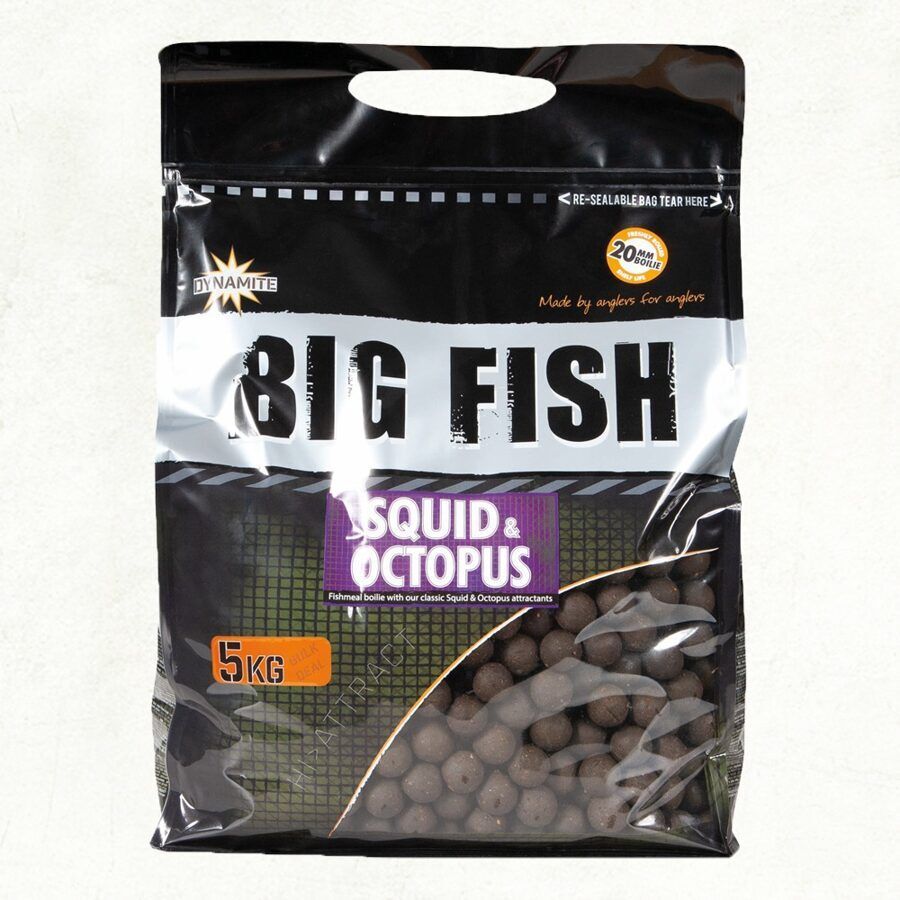 Dynamite baits 20mm Squid & Octopus, Kalmāra un astoņkāja boilas , 1kg