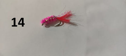 Ziemas mānekļi - Peipusa mušas ar UV efektu - dažādas krāsas un varianti