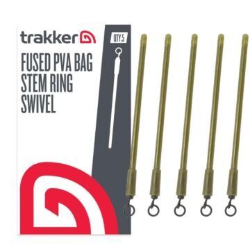 Trakker FUSED PVA BAG STEM - RING SWIVEL, Pva maisa kāts ar gredzena griezuli