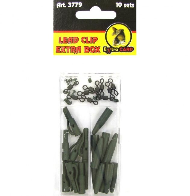 LEAD CLIP EXTRA BOX 10 sets  Extra Carp