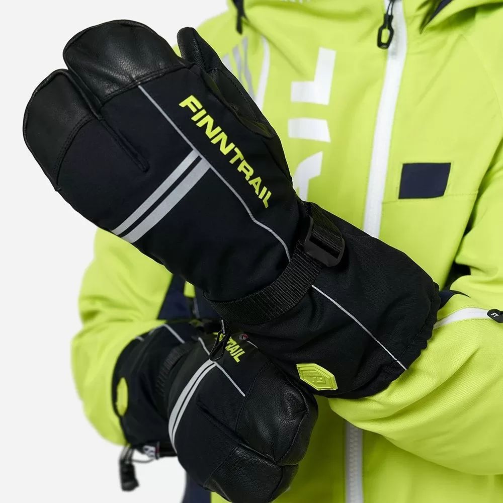 Cimdi FINNTRAIL LOBSTER GRAPHITEYELLOW