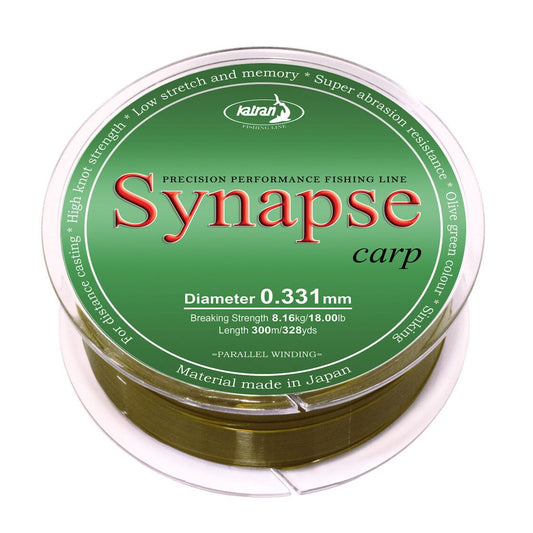 Katran Synapse Carp monofīlā aukla tumši zaļa - 300metri