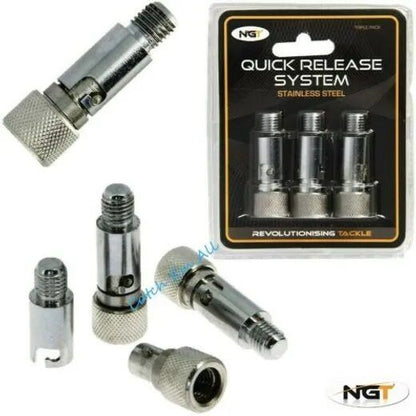 NGT Quick Release System  / Ātrās Atlaišanas Sistēma Signalizatoriem no Nerūsējoša Tērauda 3gab.