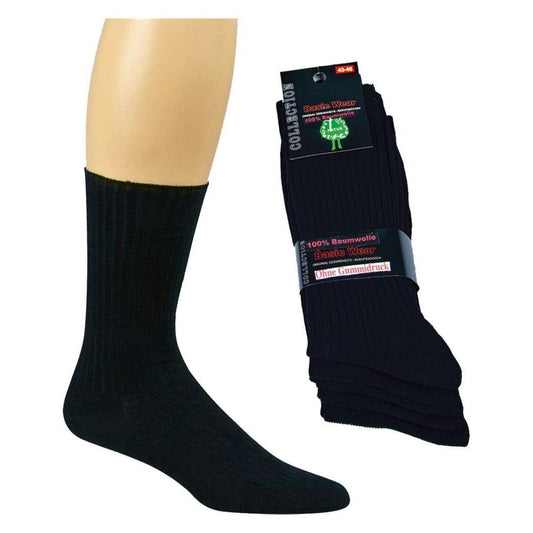 Darba zeķes bez elastīgās apdrukas, 100 % kokvilna, melnas , Socks 4 Fun