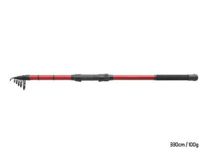 Teleskopiskā makšķere Delphin AMULET Tele 330cm/100g