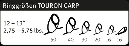 SPORTEX Touron carp, 4 daļīgais Karpu makšķerkāts 12ft/3,6m