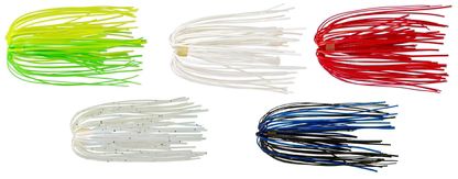 Strike King Silicone Replacement Skirts / Silikona maināmāš gumijas mānekļu astītēm 4 krāsās un krāsu kombinācijās